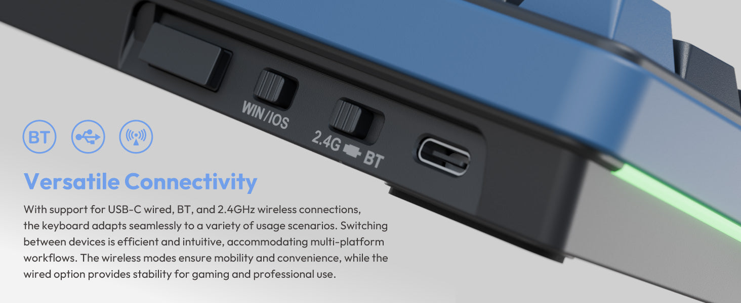 Ducky OK-M 65 65% Hotswap Wireless RGB Keyboard MKRMY272IA |77951|