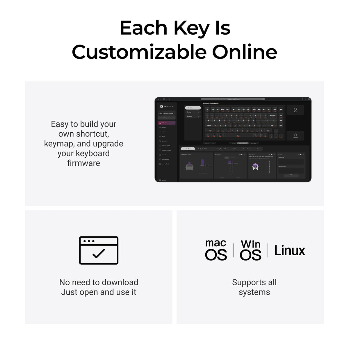 Keychron Q1 HE TMR 8K Aluminum 75% Hotswap RGB Keyboard