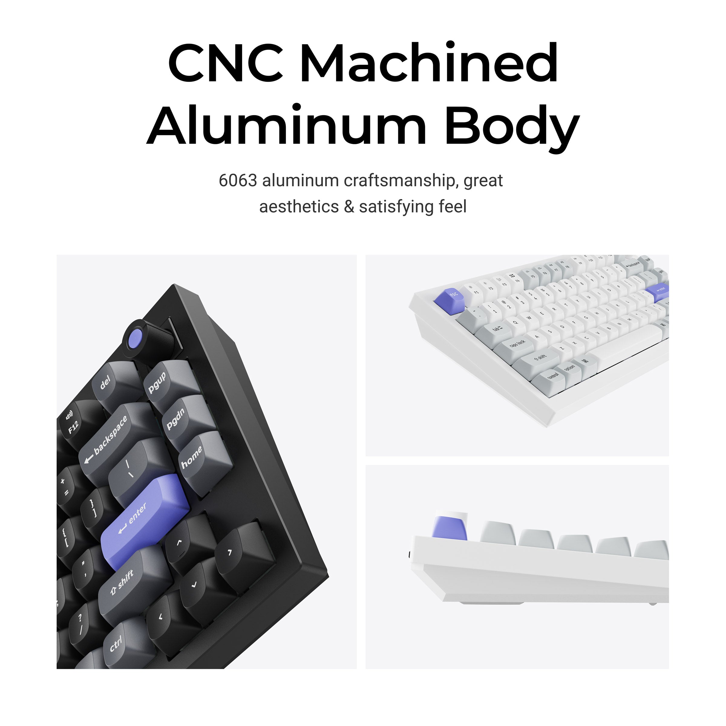 Keychron Q1 HE 8K * Aluminum 75% Hotswap RGB Keyboard MKCC0J25XT |77700|