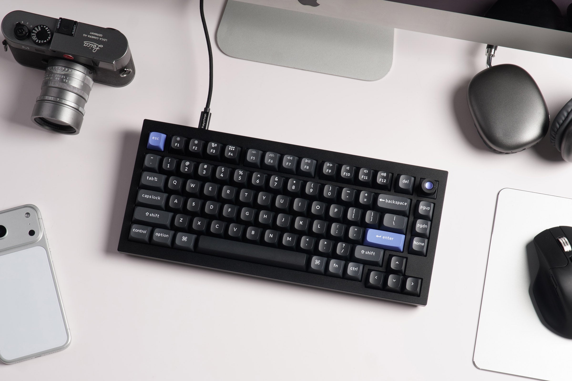 Keychron Q1 HE 8K * Aluminum 75% Hotswap RGB Keyboard MKCC0J25XT |77713|