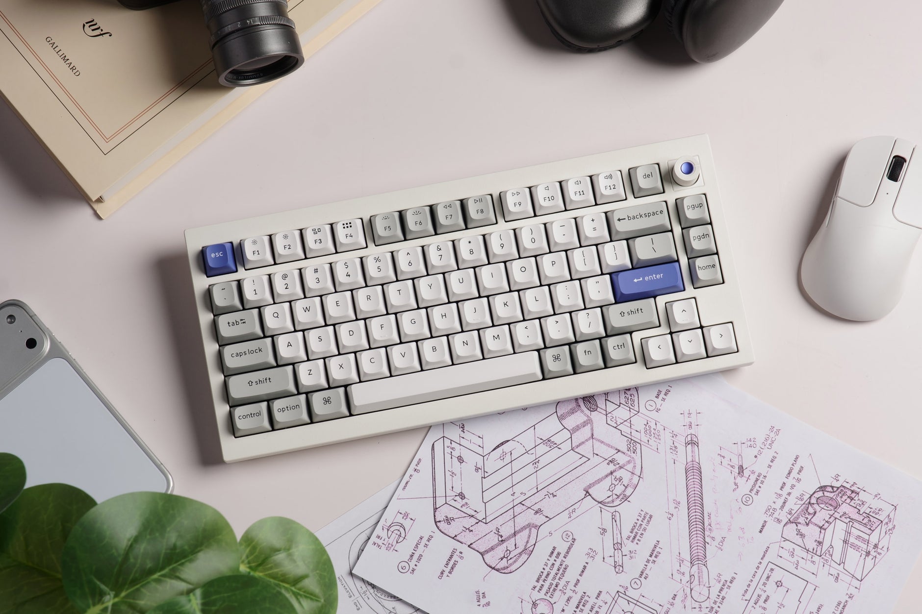 Keychron Q1 HE 8K * Aluminum 75% Hotswap RGB Keyboard MKCC0J25XT |77706|