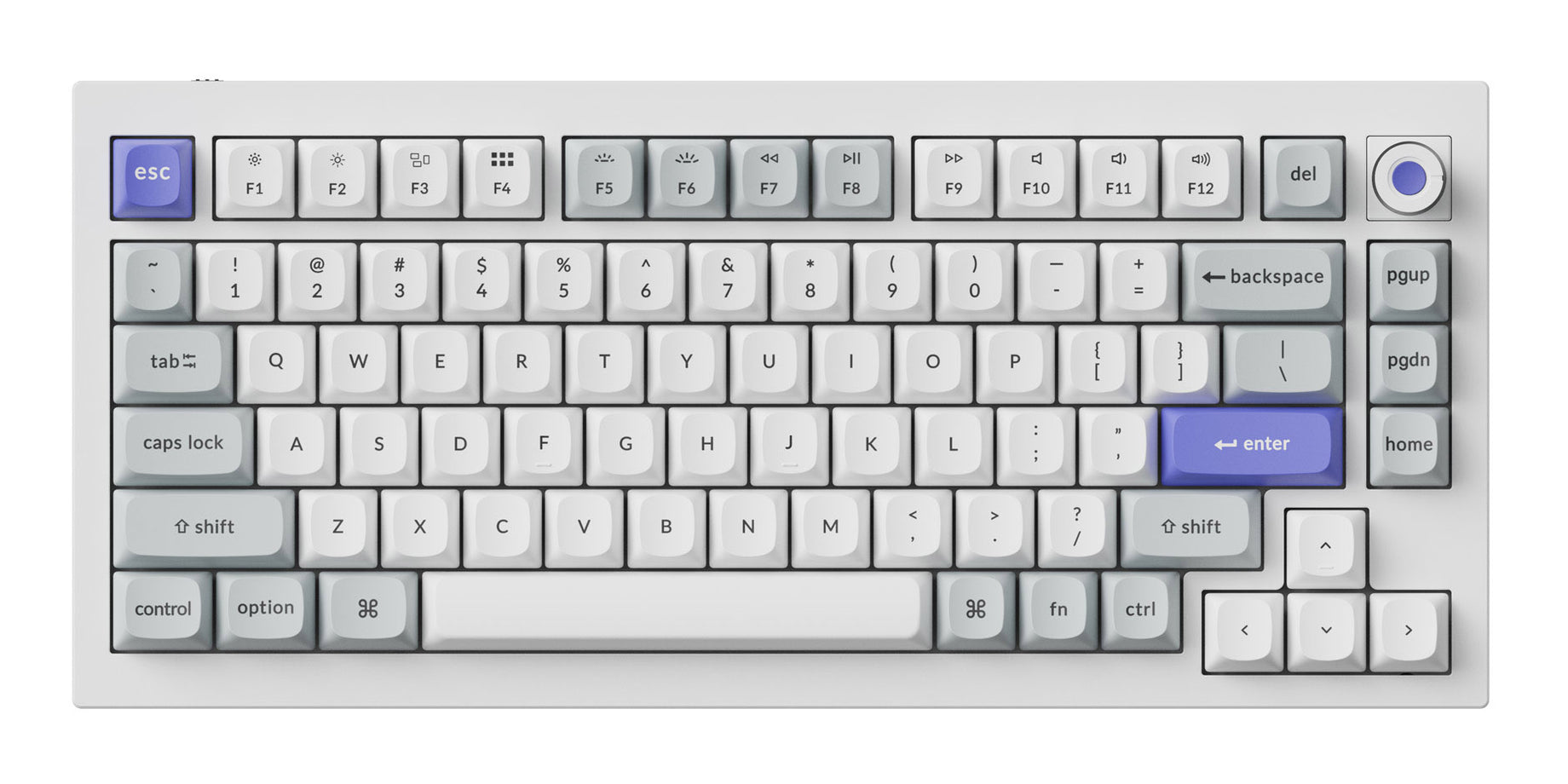 Keychron Q1 HE 8K * Aluminum 75% Hotswap RGB Keyboard MKCC0J25XT |26789|
