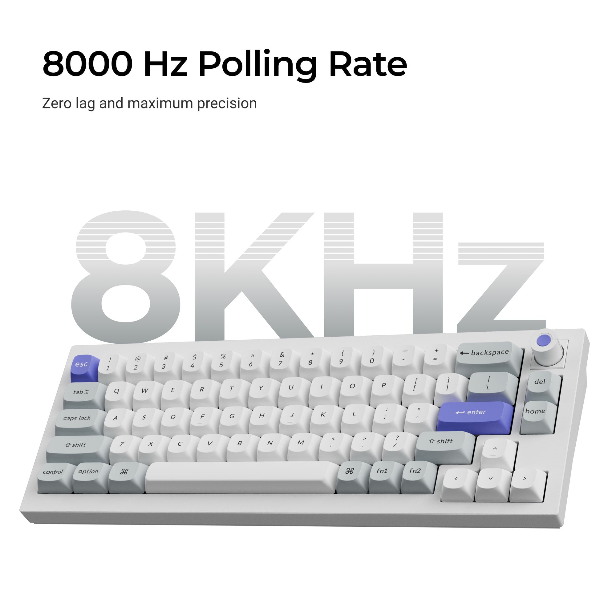 Keychron Q2 HE 8K Aluminum 65% Hotswap RGB Keyboard MKG4Q0GT22 |77721|
