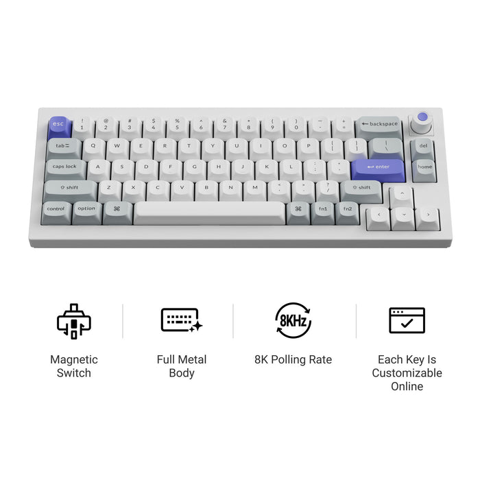 Keychron Q2 HE TMR 8K Aluminum 65% Hotswap RGB Keyboard