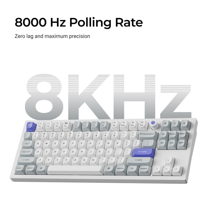 Keychron Q3 HE 8K * Aluminum TKL Hotswap RGB Keyboard MKMQE6ESHZ |77750|