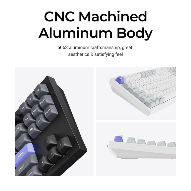 Keychron Q3 HE 8K * Aluminum TKL Hotswap RGB Keyboard MKMQE6ESHZ |77747|