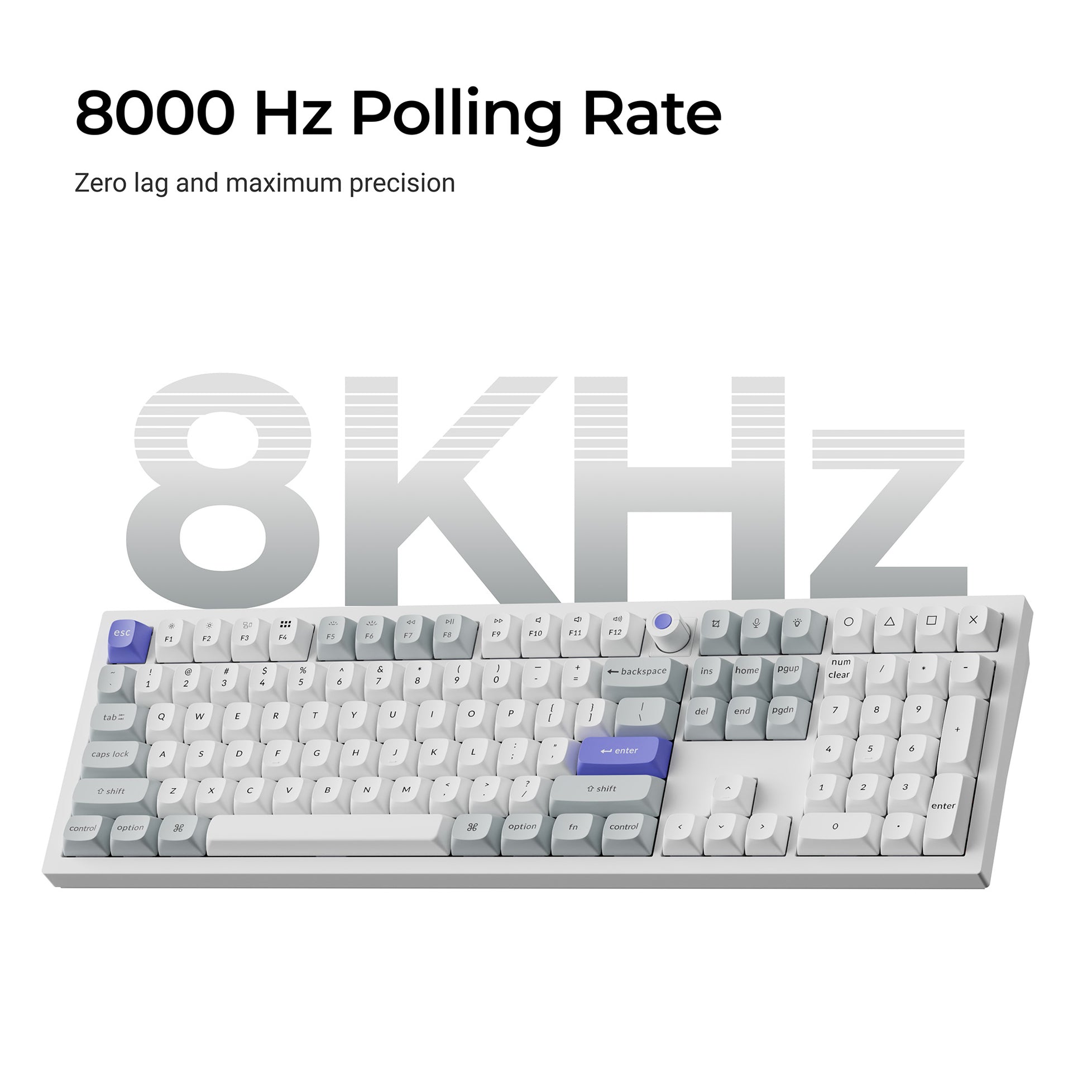 Keychron Q6 HE 8K * Aluminum Hotswap RGB Keyboard MKS640PM86 |77755|