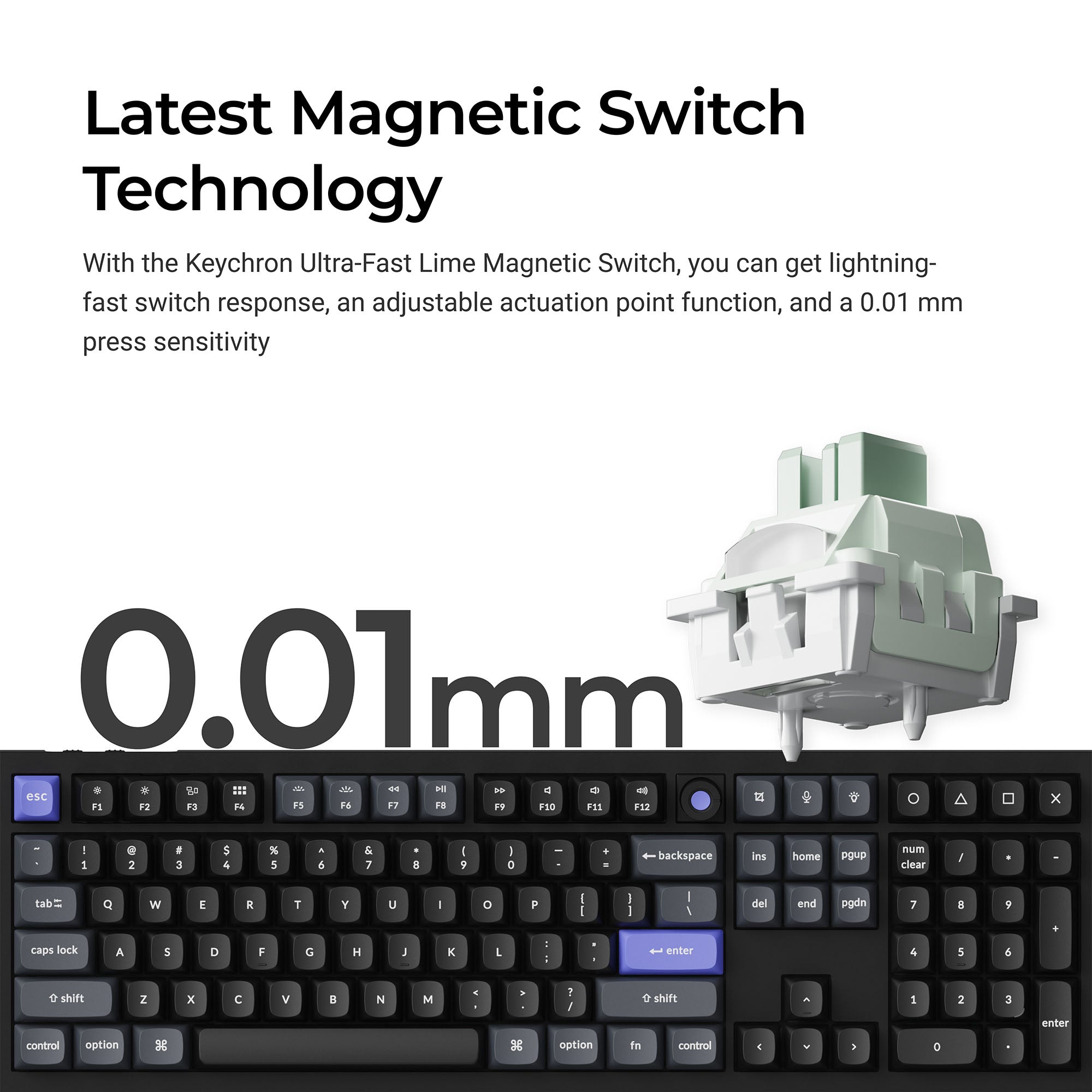 Keychron Q6 HE 8K Aluminum Hotswap RGB Keyboard keyboard image