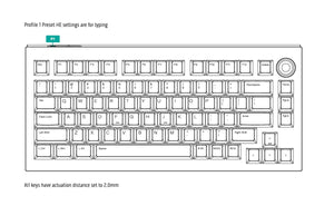 One of Zero Si75 HE Keyboard MKKQRE7E9G |77807|