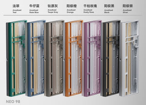 Neo98 * Aluminum Plateless Barebones Wireless DIY Keyboard Kit MKEHN2Q6EW |77968|