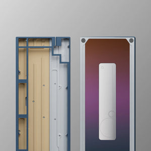 Neo75 * Aluminum Plateless 75% Barebones Wireless DIY Keyboard Kit MK2FM0TL40 |26908|