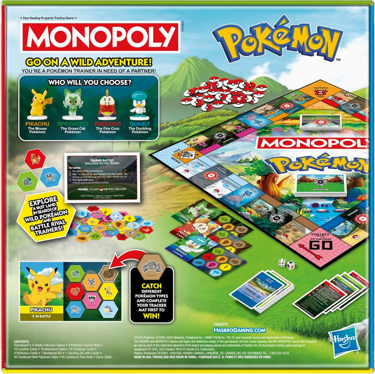 Monopoly : Pokemon Board Game MKDBL63NX7 |77962|