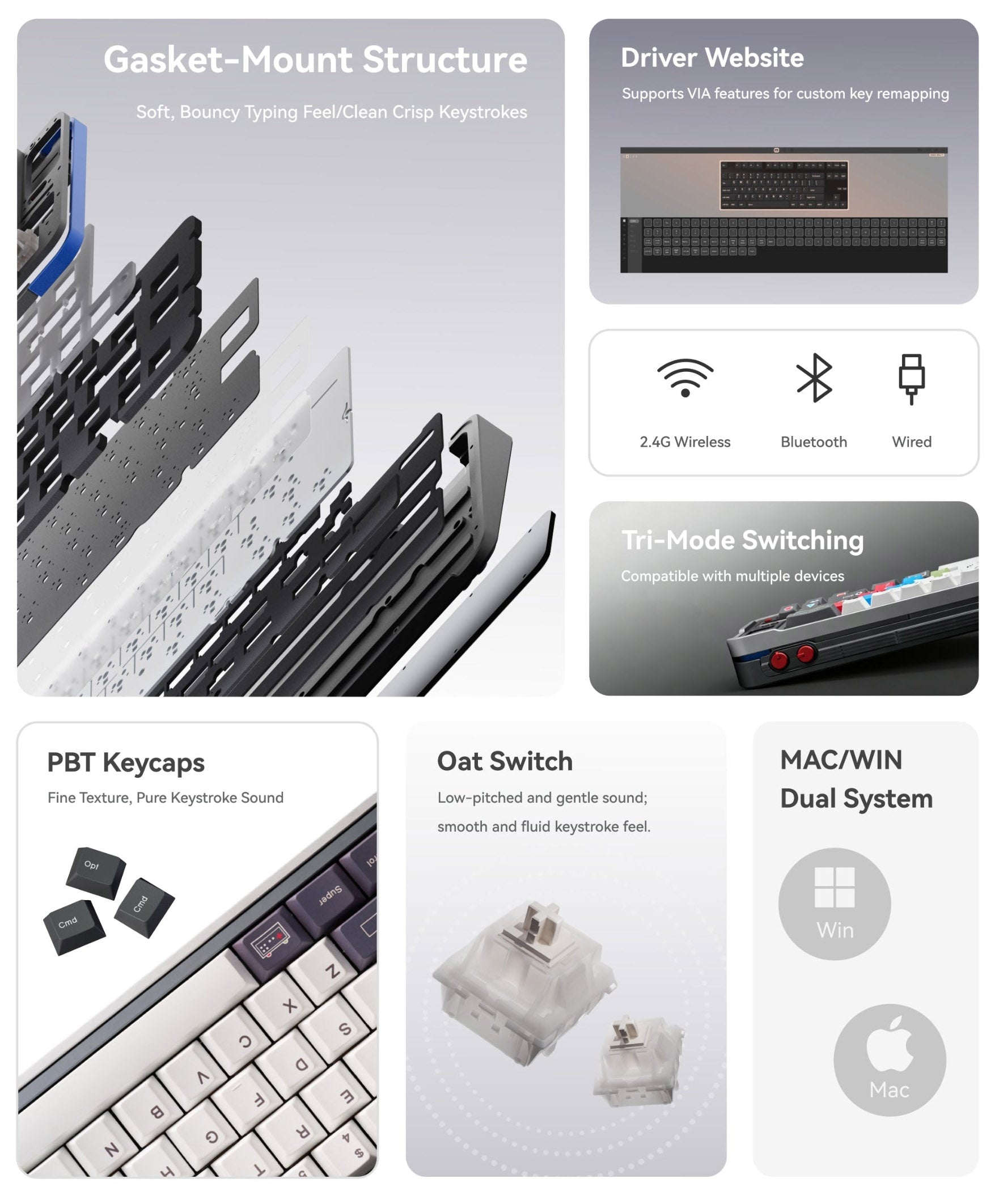 Qwertykeys QK65 Mk3 * CNC Prebuilt Aluminum Keyboard MKWCANDZ8K |78388|