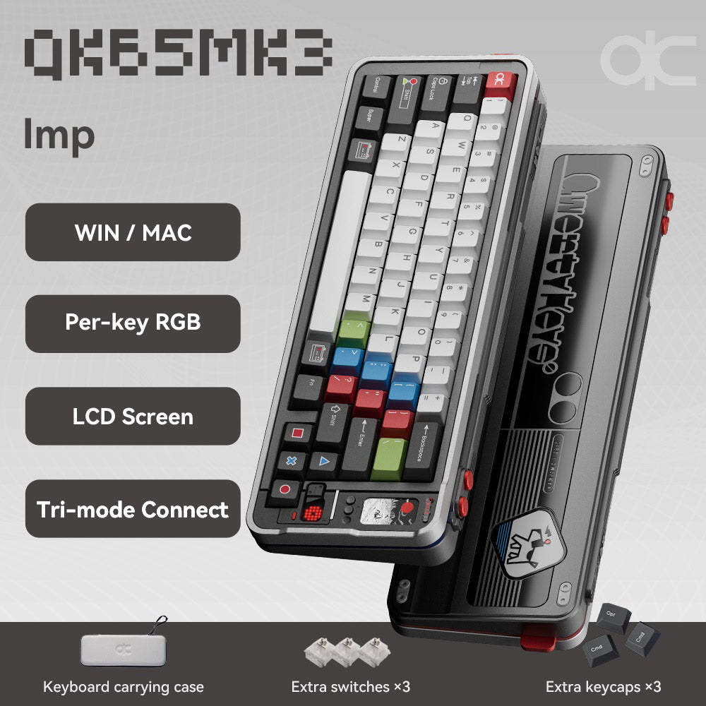 Qwertykeys QK65 Mk3 * CNC Prebuilt Aluminum Keyboard MKWCANDZ8K |78382|