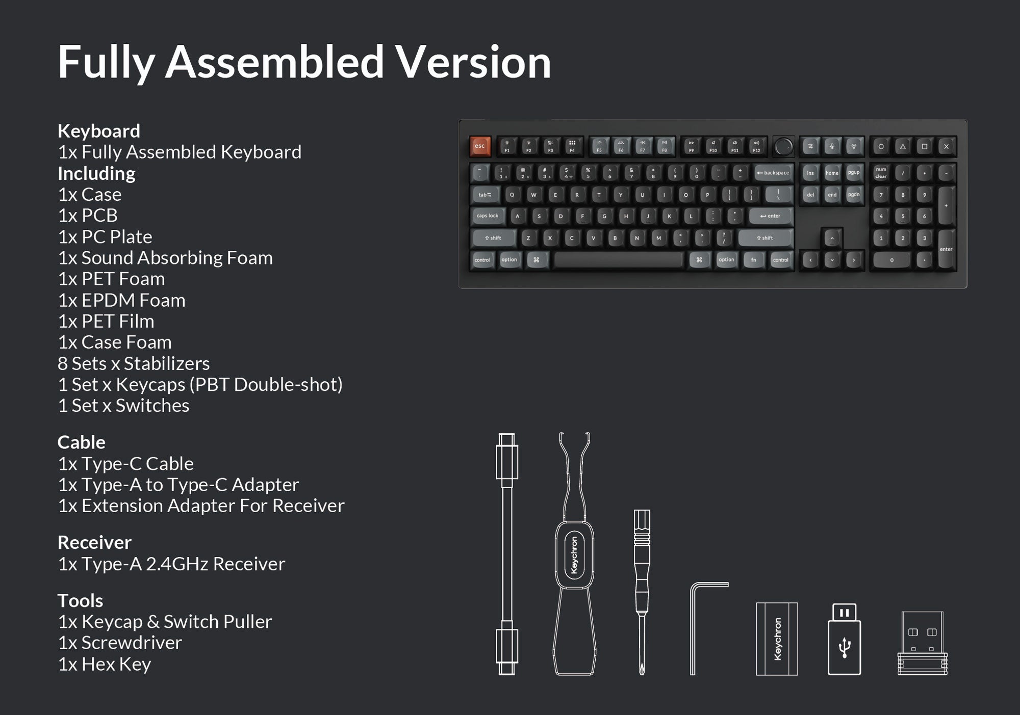 Keychron V6 Ultra 8K Wireless RGB Keyboard MKWNZS8D28 |78195|