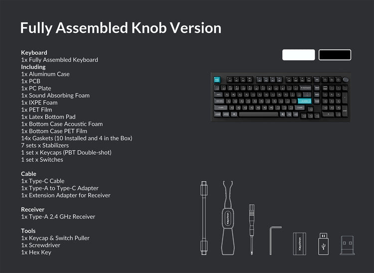 Keychron Q5 Ultra 8K * Aluminum 96% Wireless Keyboard MKS8I1WKM0 |78725|