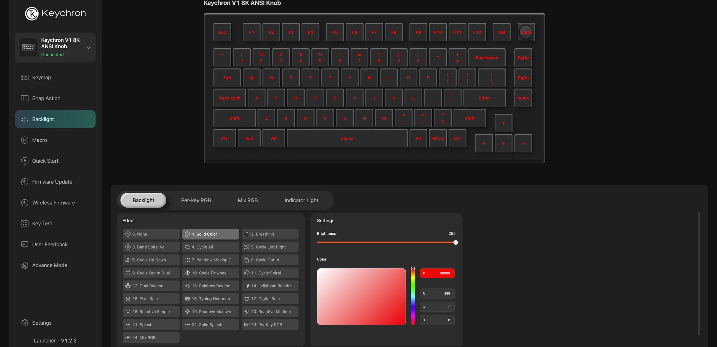 Keychron V1 8K RGB Keyboard MK2US02SFC |78111|