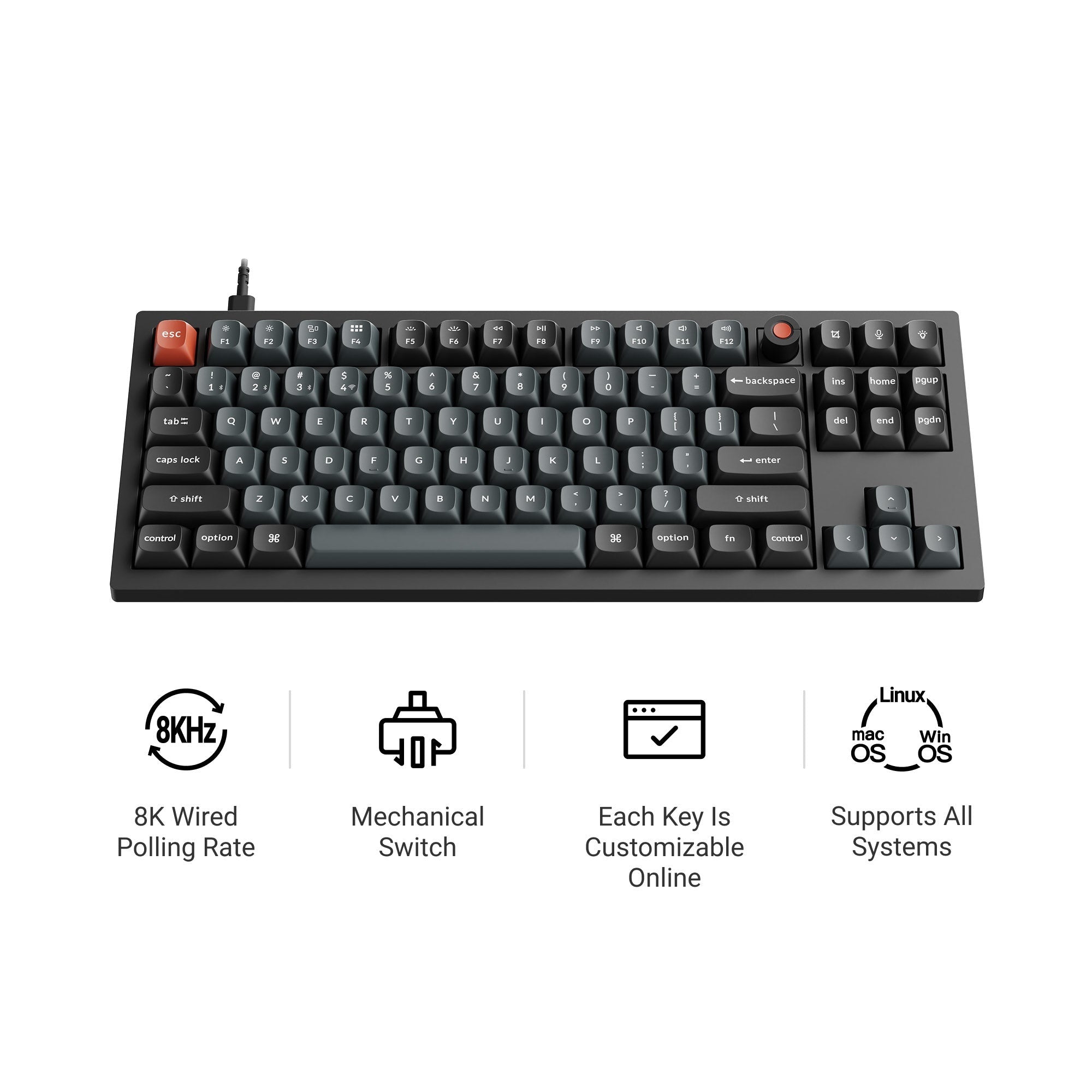 Keychron V3 8K Keyboard MK00Y2BYBQ |78828|