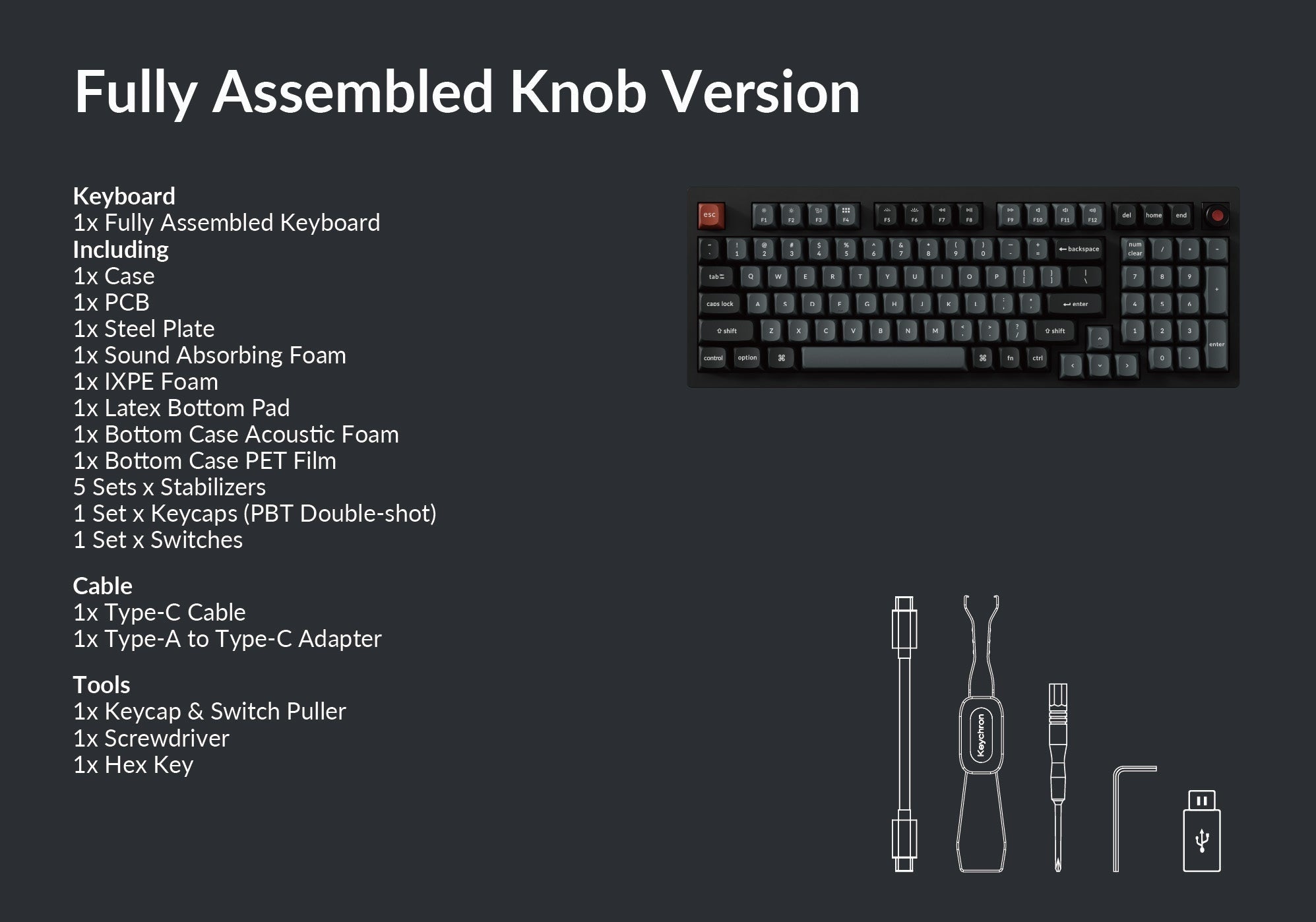 Keychron V5 8K 96% RGB Keyboard MKU0SPNKRR |78823|