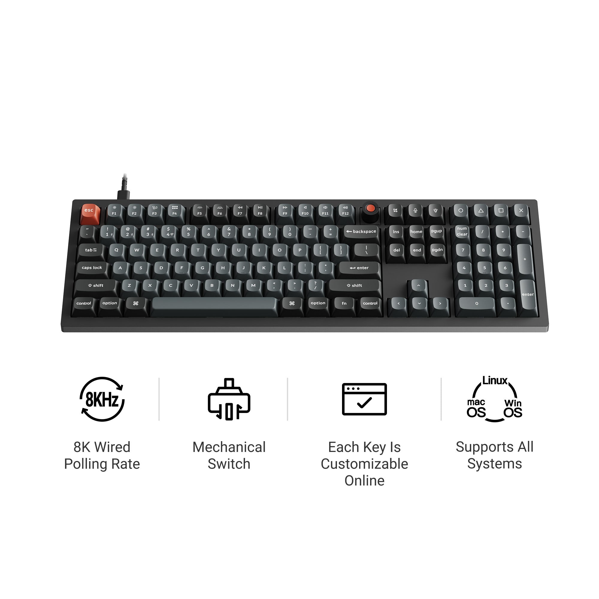 Keychron V6 8K RGB Keyboard keyboard image