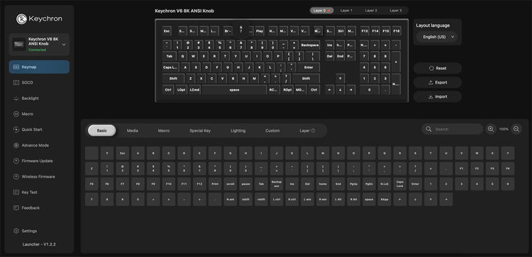 Keychron V6 8K RGB Keyboard MKE1DN41TA |78918|