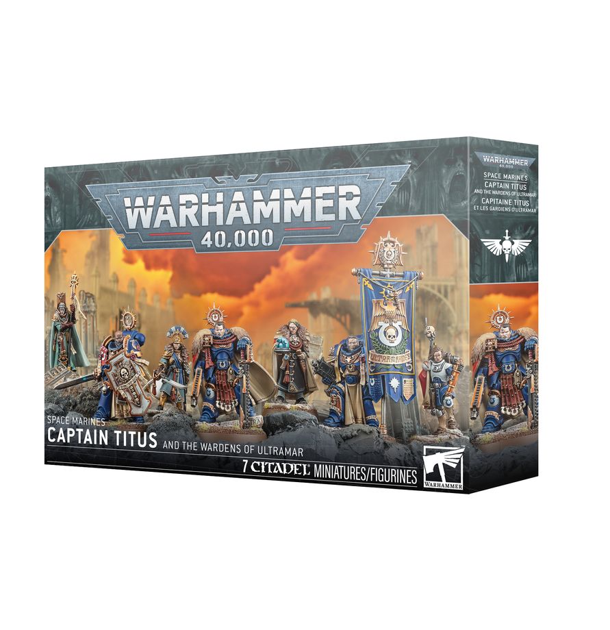 Warhammer 40000 Space Marines Captain Titus and The Wardens of Ultramar MKPYQGVEE4 |78064|
