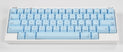 HHKB Sky Blue 60 Key PBT Topre Keycap Set