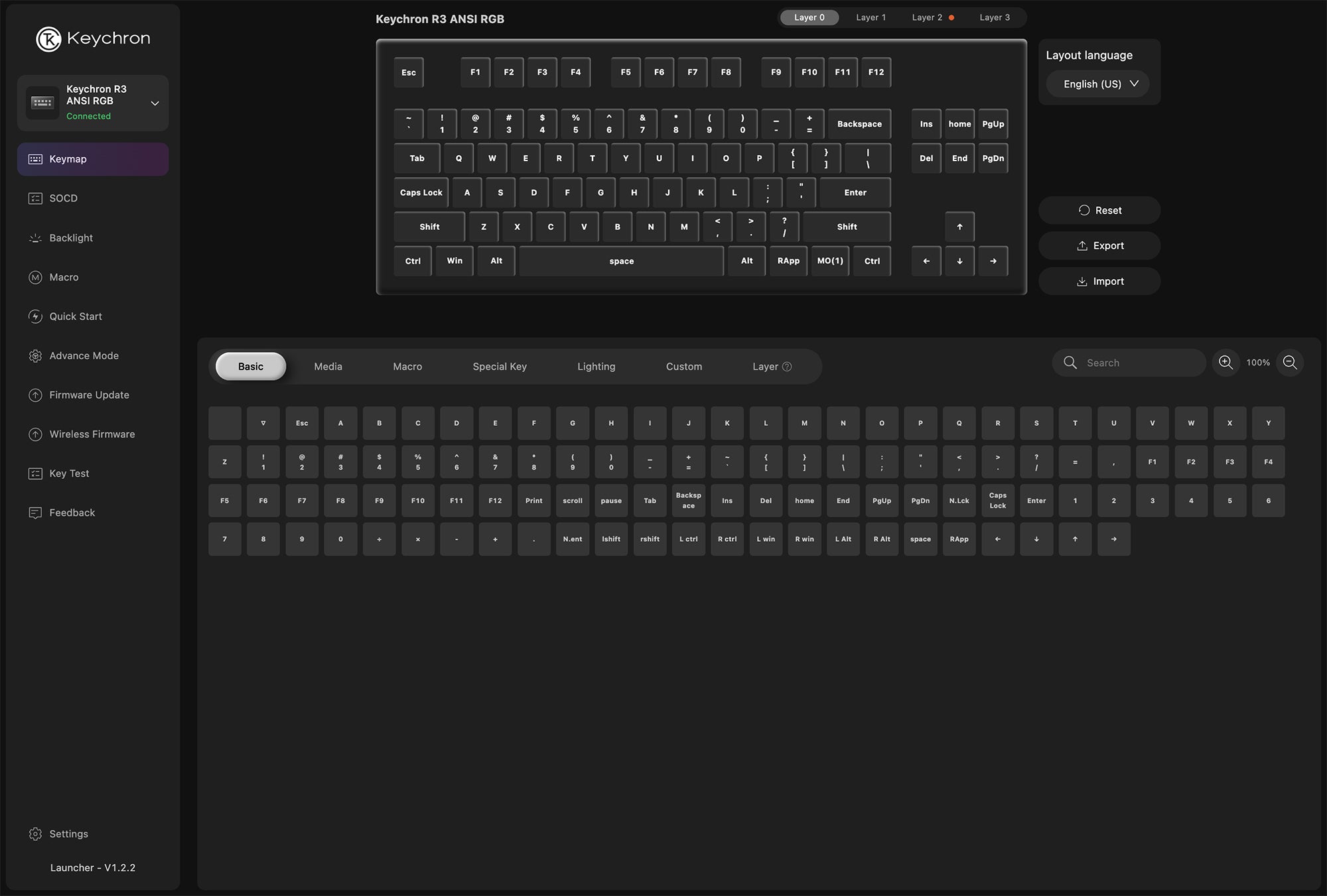 Keychron R3 TKL Wireless RGB Keyboard keyboard image