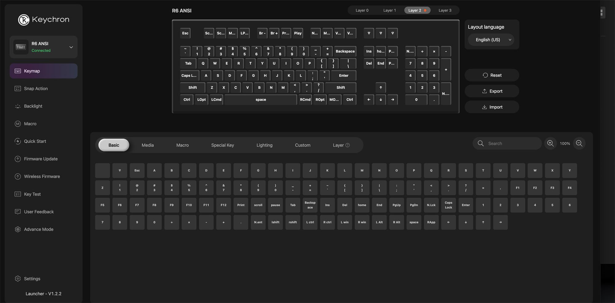 Keychron R6 Wireless RGB Keyboard MKNO8AEY3U |78427|