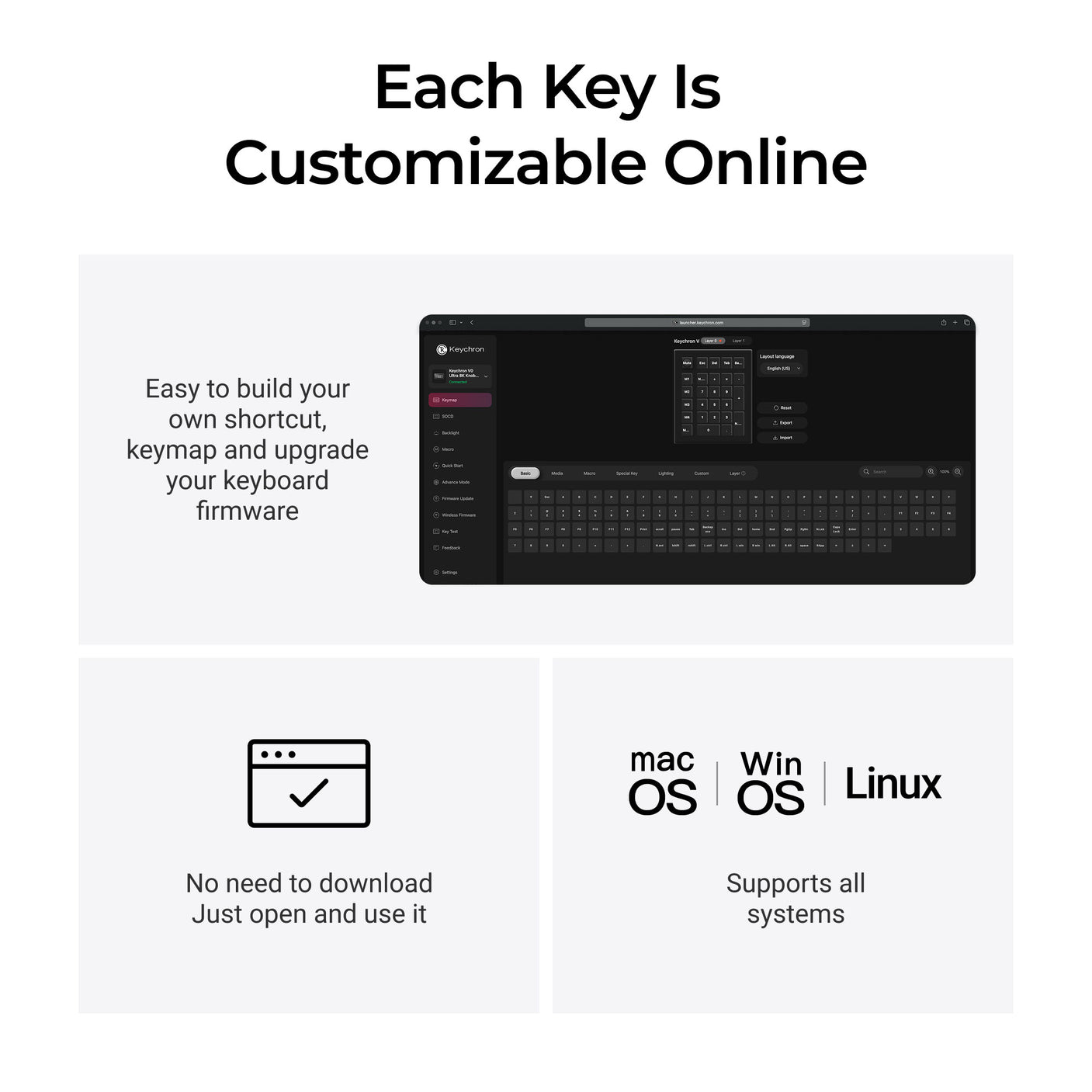 Keychron V0 Ultra 8K Numpad Keyboard MK8PSMEV6G |78559|