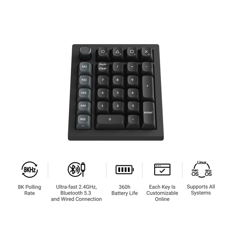 Keychron V0 Ultra 8K Numpad Keyboard MK8PSMEV6G |78557|