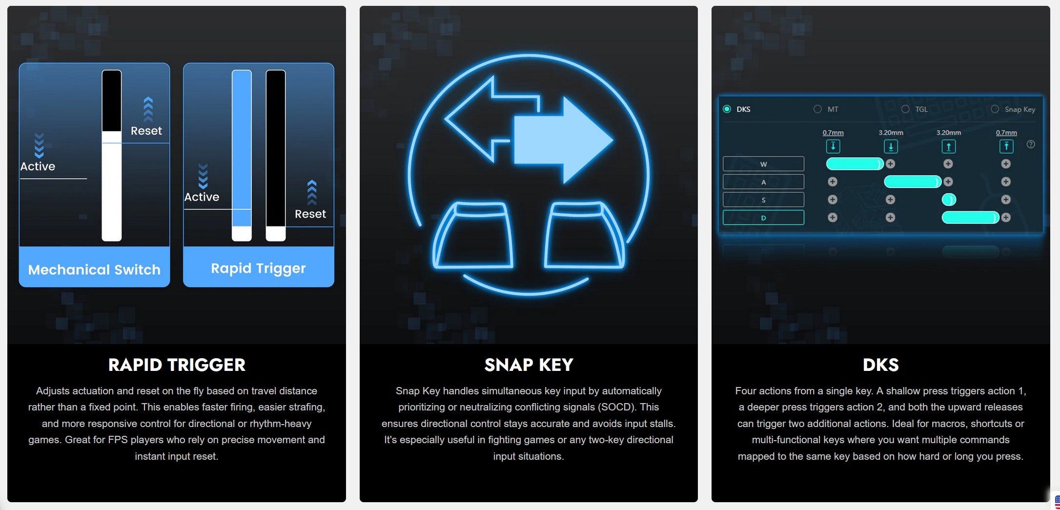 Womier SK75 TMR Magnetic 8K Aluminum Wireless RGB Keyboard MKOTK64VHU |78373|