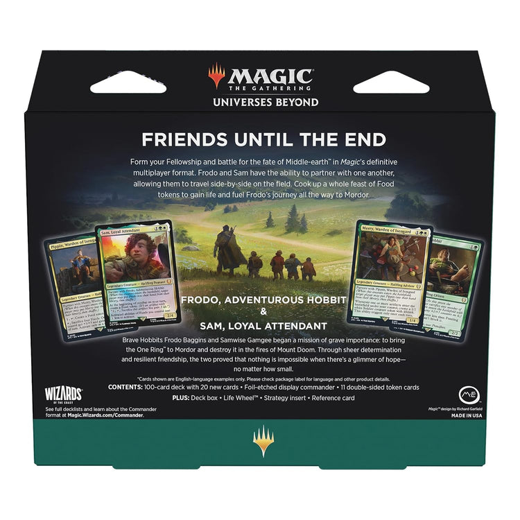 Magic the Gathering Lord of the Rings Tales of Middle Earth Commander Deck Food and Fellowship MKWM0GC700 |78496|