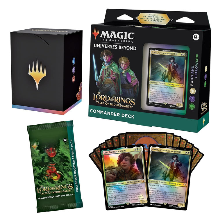 Magic the Gathering Lord of the Rings Tales of Middle Earth Commander Deck Food and Fellowship MKWM0GC700 |0|