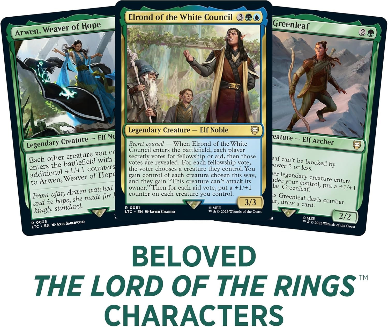 Magic the Gathering Lord of the Rings Tales of Middle Earth Commander Deck Elven Council MKK52BE3HM |78503|