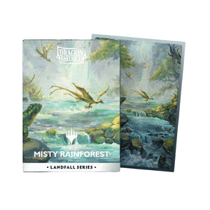 Dragon Shield Standard Matte Dual Art Magic The Gathering Landfall Series Card Sleeves Misty Rainforest 100ct MKFV6DDC8H |0|