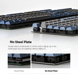 Leopold NP900RBT Grey / Blue Wireless Mechanical Keyboard MK3XS4L3BH |78575|