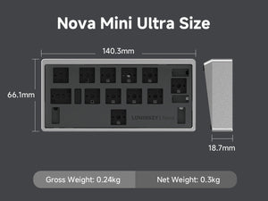 Luminkey Nova Mini Ultra * Aluminum Barebones Wireless Macro Pad MK0TEBJEOZ |78532|