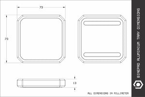 Binepad Aluminum Tray 2 Pack MKR9P56JMT |78541|