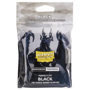 Dragon Shield Standard Perfect Fit Thick Toploader Inner Card Sleeves Black 100ct Bag MKY3I7VFHP |0|
