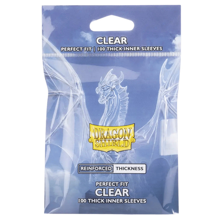 Dragon Shield Standard Perfect Fit Thick Toploader Inner Card Sleeves Clear 100ct Bag MKFDVOT3NZ |0|