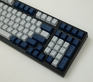 Tai-Hao 132 Key PBT Double Shot Backlit Keycap Set Cool Grey / Navy MK1BVSY023 |39077|