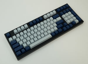 Tai-Hao 132 Key PBT Double Shot Backlit Keycap Set Cool Grey / Navy MK1BVSY023 |39078|