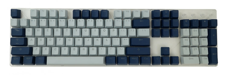 Tai-Hao 132 Key PBT Double Shot Backlit Keycap Set Cool Grey / Navy MK1BVSY023 |0|
