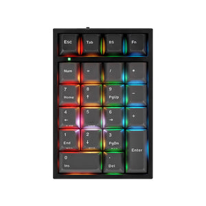 Leopold FC220TP Ash White Hotswap Wireless RGB Numpad Keyboard MKYQSWPPJK |0|