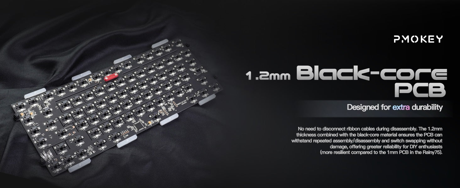 PMOKEY Wave 75 Pro * Aluminum Wireless Keyboard MKGL7W7XX8 |78743|