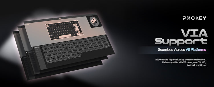 PMOKEY Wave 75 Pro * Aluminum Wireless Keyboard MKGL7W7XX8 |78744|