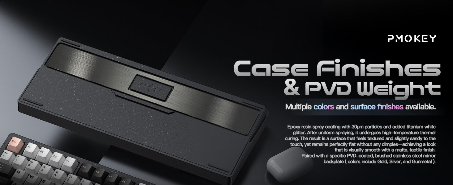 PMOKEY Wave 75 Pro * Aluminum Wireless Keyboard MKGL7W7XX8 |78741|