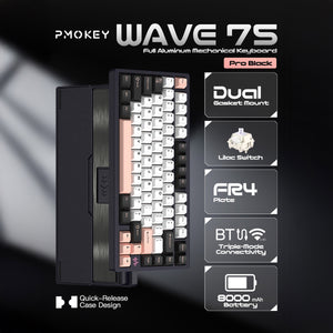 PMOKEY Wave 75 Pro * Aluminum Wireless Keyboard MKGL7W7XX8 |78755|