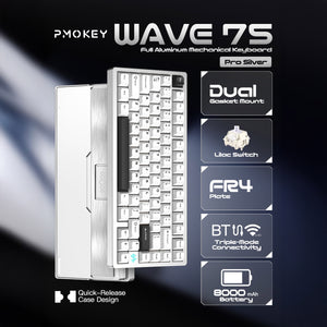 PMOKEY Wave 75 Pro * Aluminum Wireless Keyboard MKGL7W7XX8 |78748|